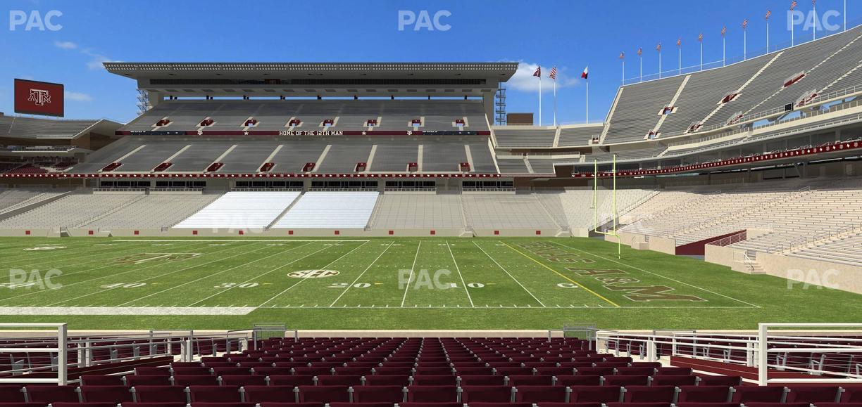 Kyle Field - Section Field Box 4 Seat View