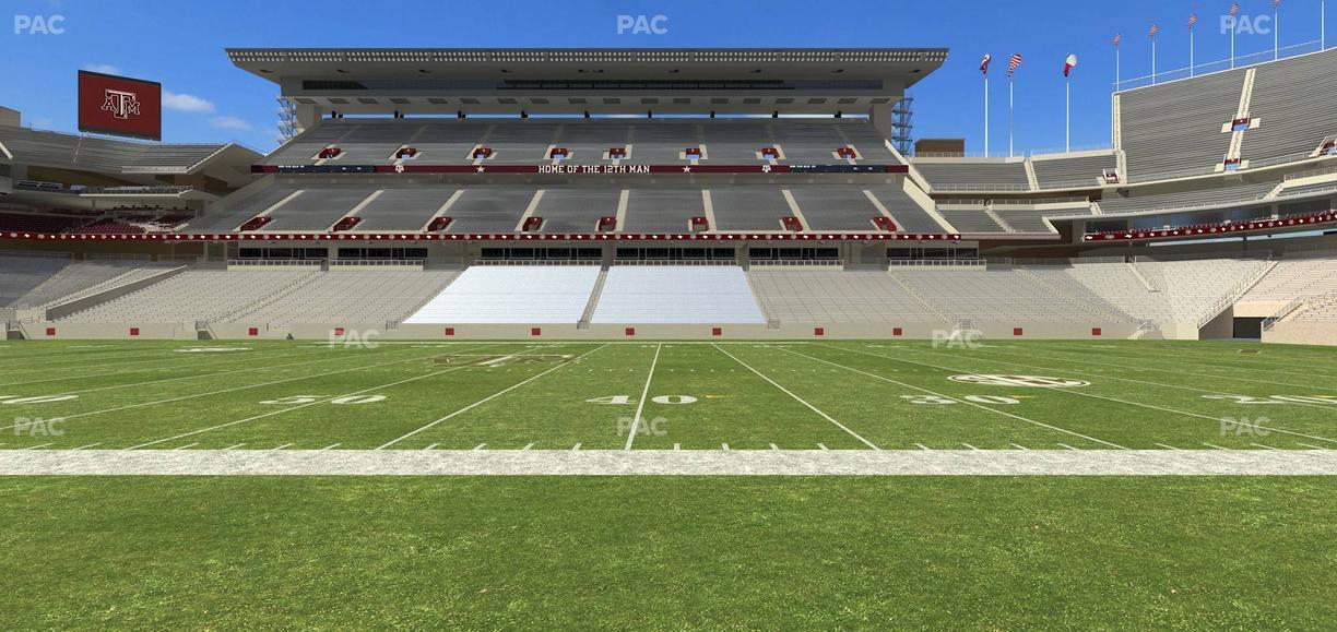 Kyle Field - Section Field Box 6 Seat View