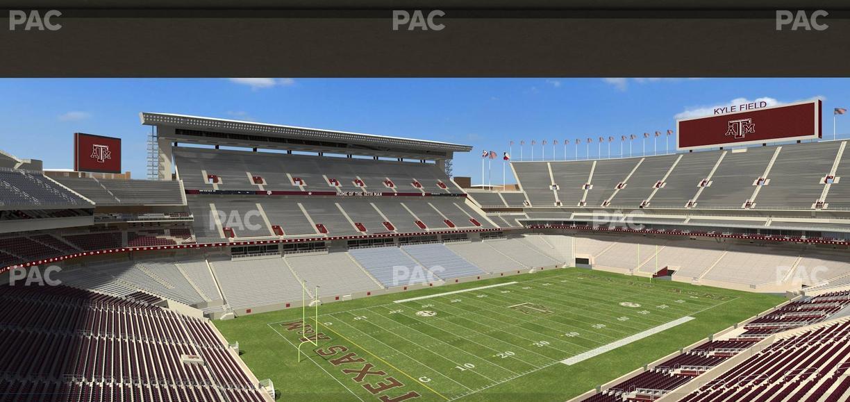 Kyle Field - Section Northwest Loge Seat View