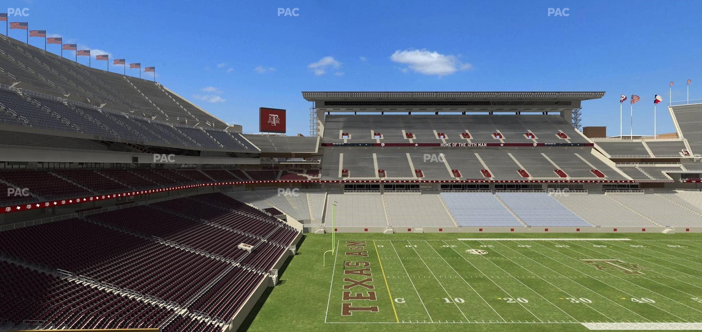 Kyle Field - Section West A Club 10 Seat View