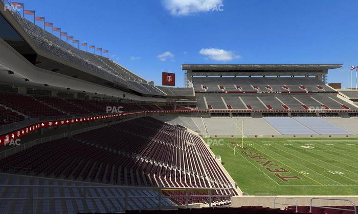 Kyle Field - Section West A Club 12 Seat View