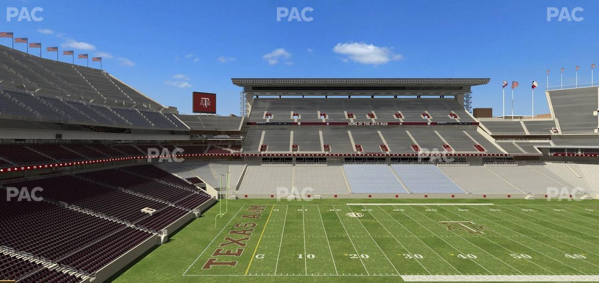 Kyle Field - Section West A Club 9 Seat View