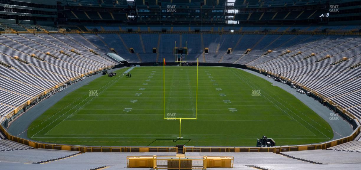 Lambeau Field - Section 100 Seat View