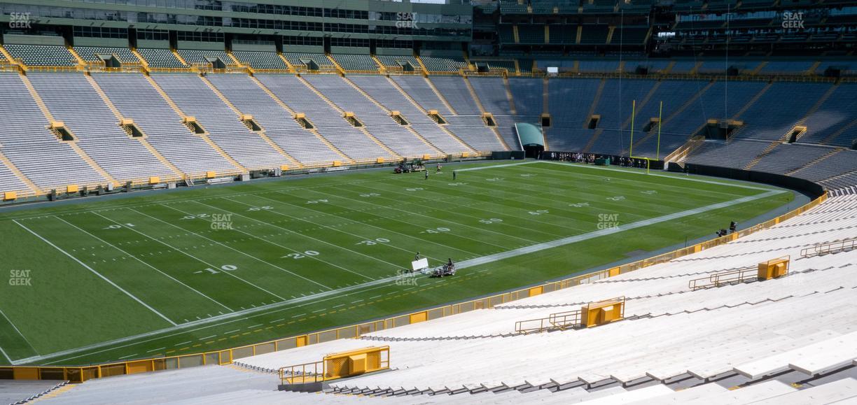Lambeau Field - Section 110 Seat View