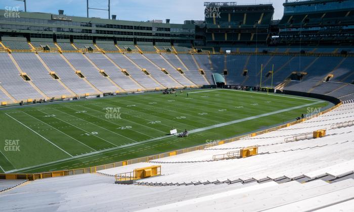 Lambeau Field - Section 110 Seat View