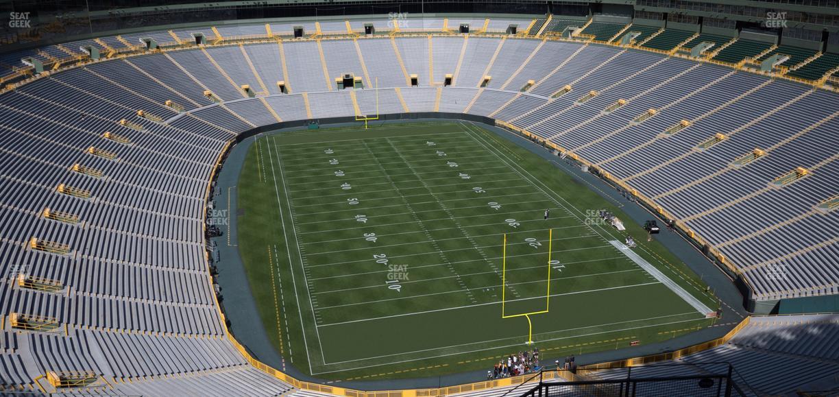 Lambeau Field - Section Champions Club 1 Seat View