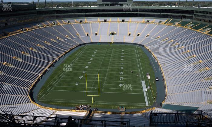 Lambeau Field - Section Champions Club 4 Seat View