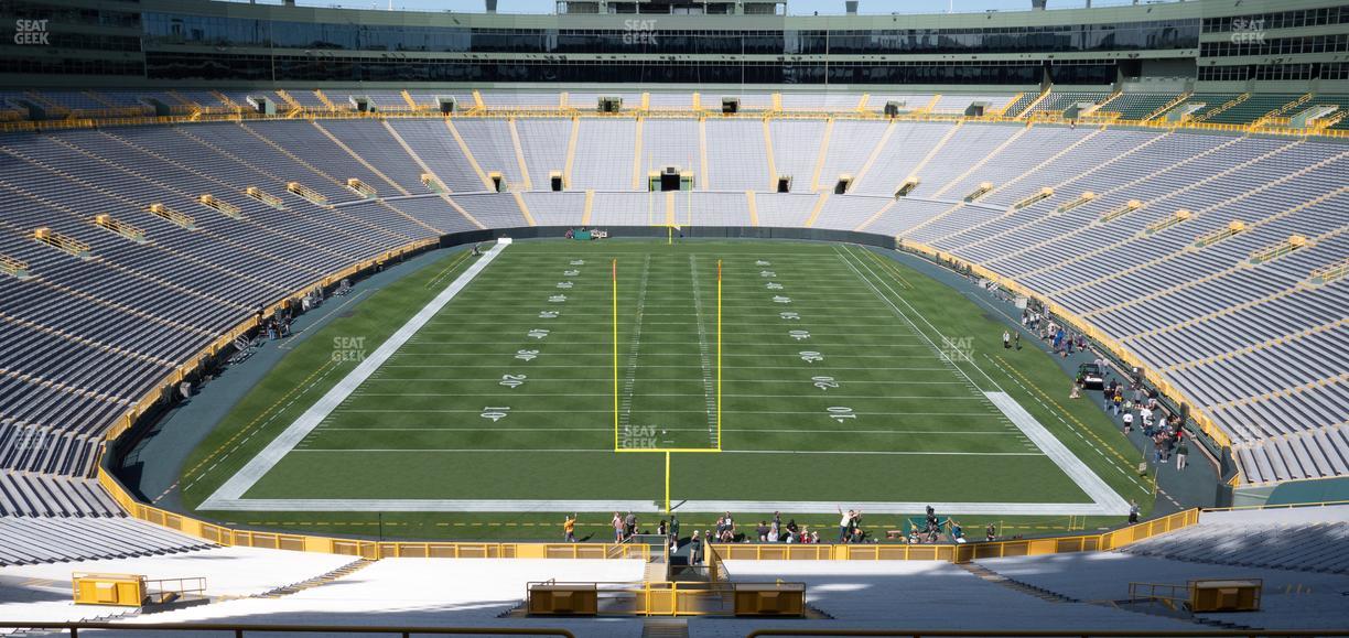 Lambeau Field - Section Miller Life Lounge Seat View