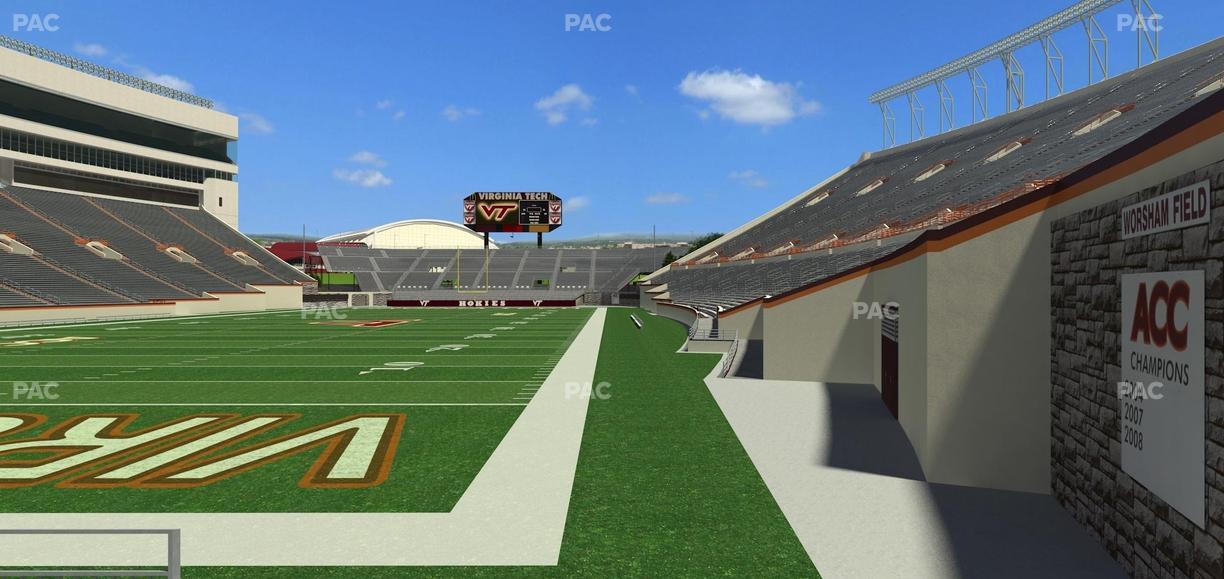 Lane Stadium - Section 101 Seat View