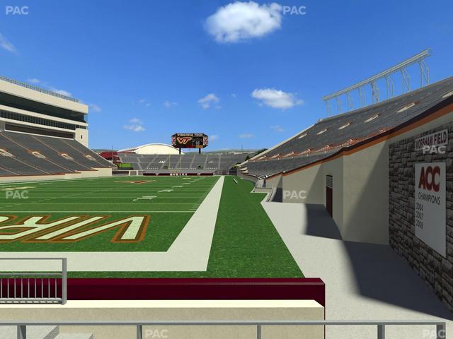 Lane Stadium - Section 101 Seat View