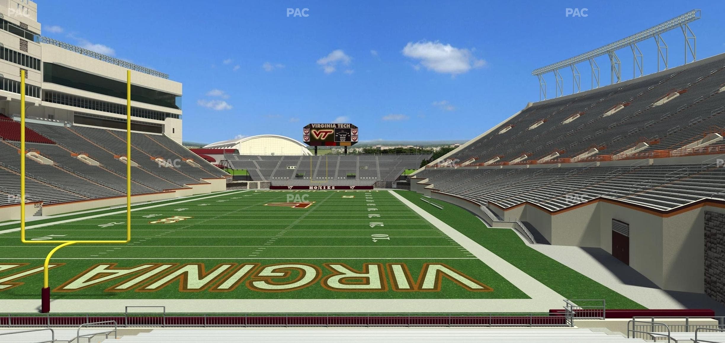 Lane Stadium - Section 102 Seat View