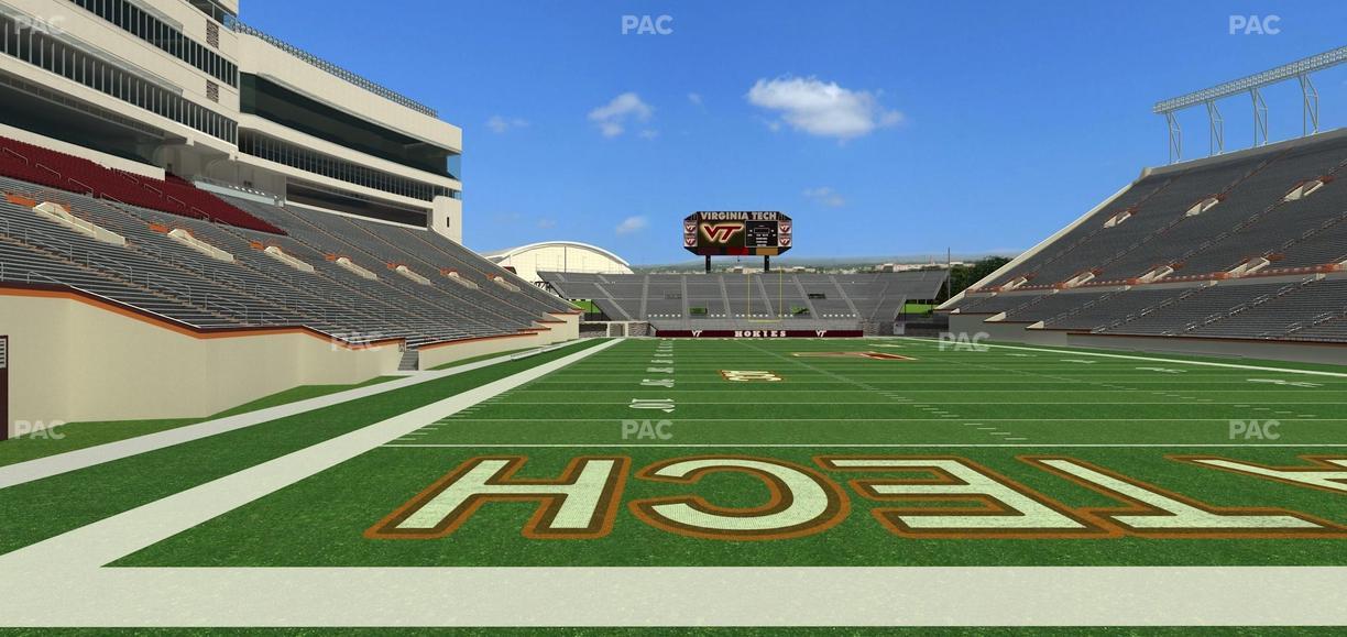 Lane Stadium - Section 104 Seat View