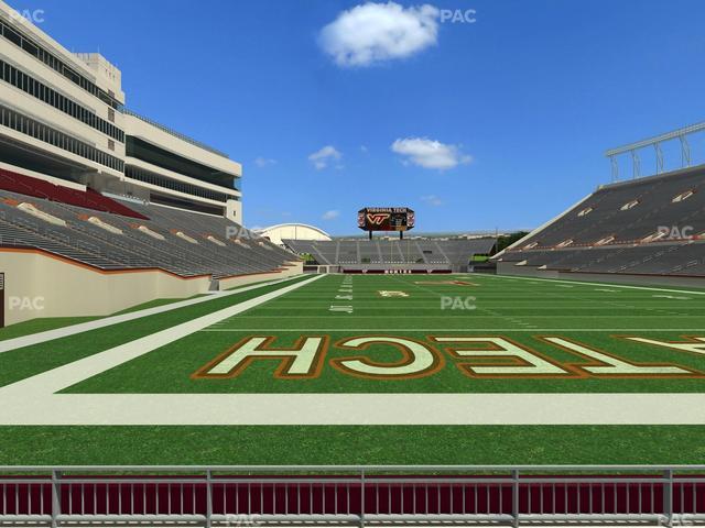 Lane Stadium - Section 104 Seat View