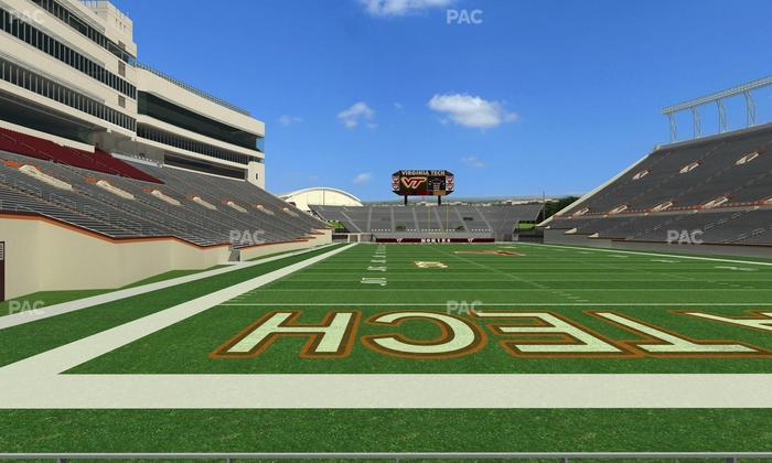 Lane Stadium - Section 104 Seat View