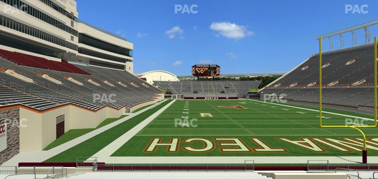 Lane Stadium - Section 104 Seat View