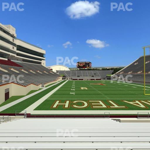 Lane Stadium - Section 104 Seat View