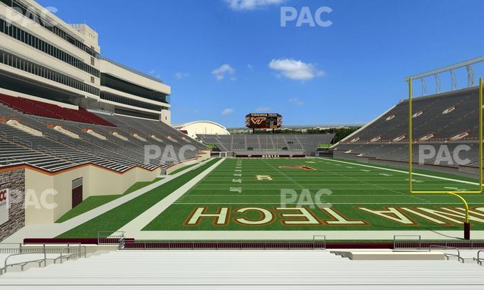 Lane Stadium - Section 104 Seat View