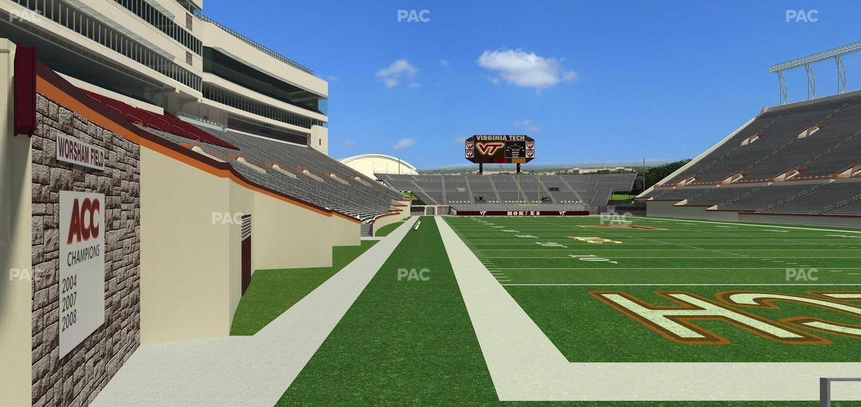 Lane Stadium - Section 105 Seat View