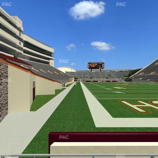 Lane Stadium - Section 105 Seat View