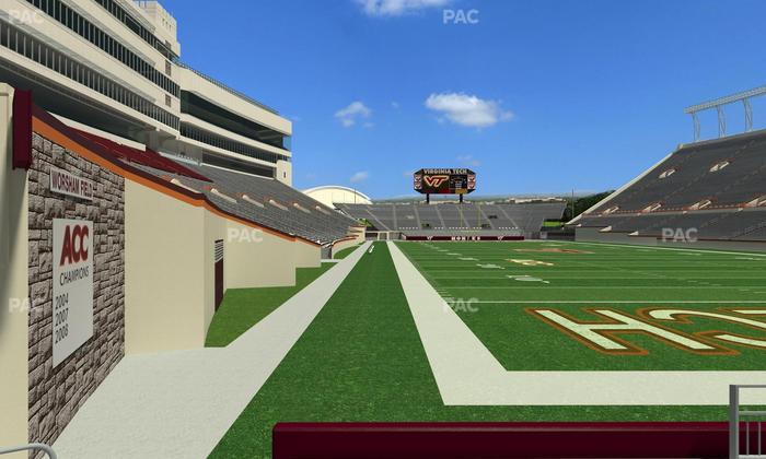 Lane Stadium - Section 105 Seat View