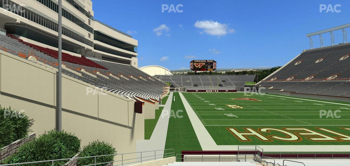 Lane Stadium - Section 105 Seat View