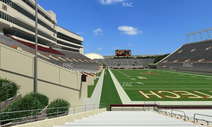 Lane Stadium - Section 105 Seat View