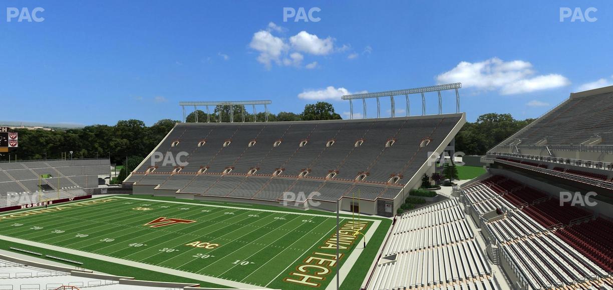 Lane Stadium - Section 106 Seat View