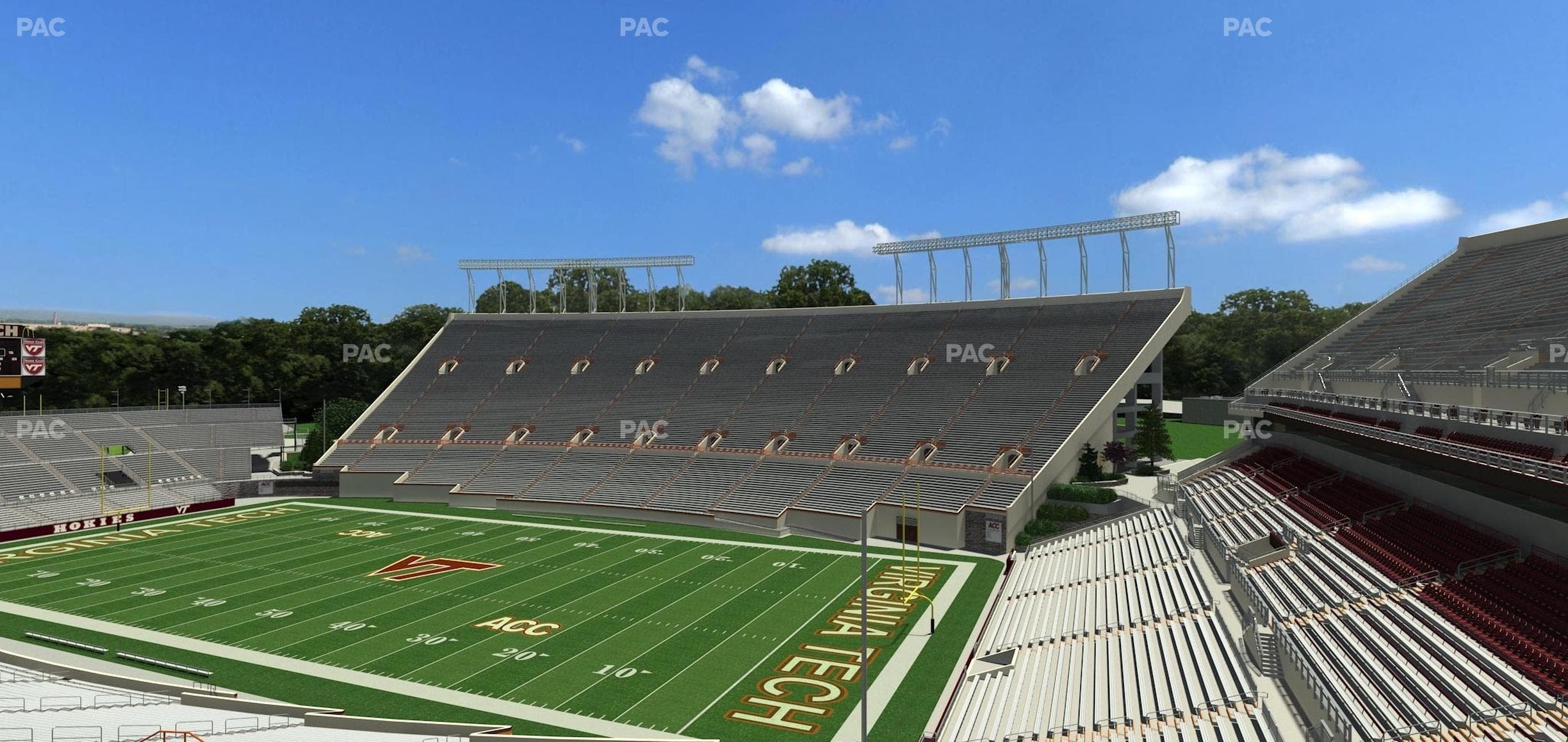 Lane Stadium - Section 106 Seat View