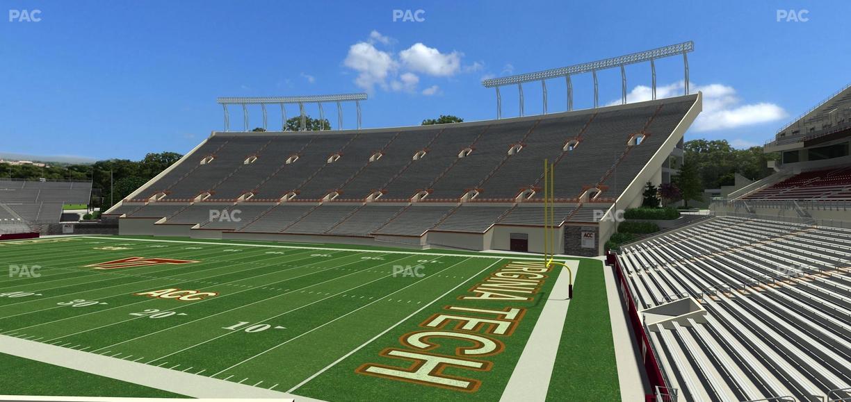 Lane Stadium - Section 106 Seat View