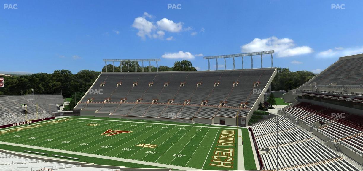 Lane Stadium - Section 107 Seat View