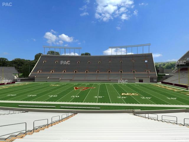 Lane Stadium - Section 110 Seat View