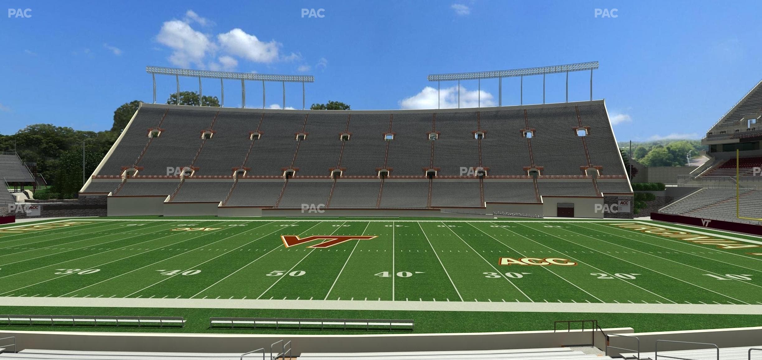 Lane Stadium - Section 110 Seat View
