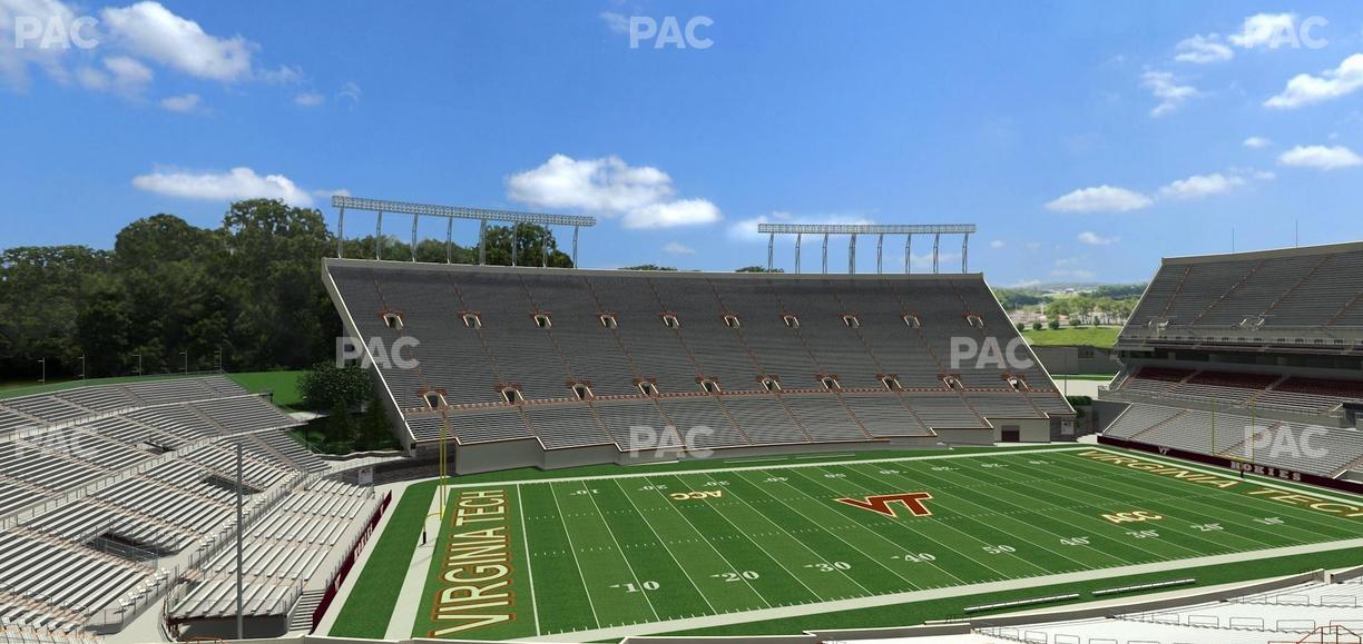 Lane Stadium - Section 114 Seat View
