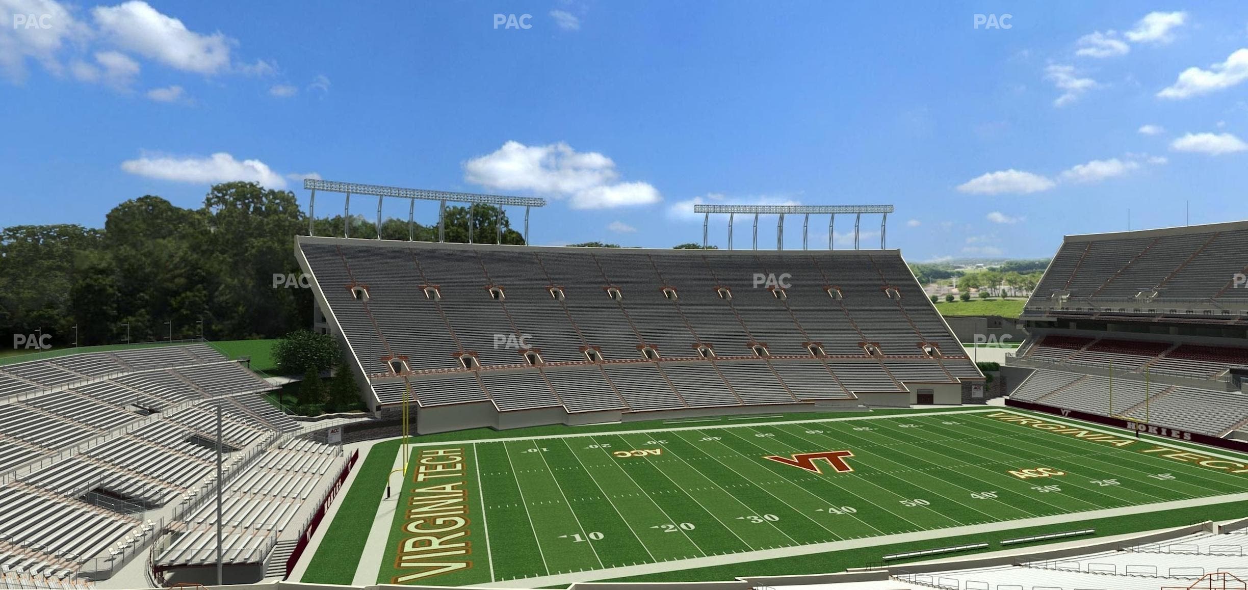 Lane Stadium - Section 114 Seat View