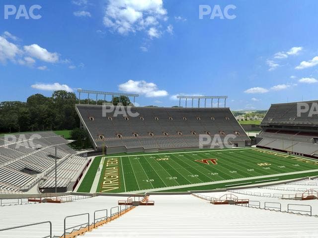 Lane Stadium - Section 114 Seat View