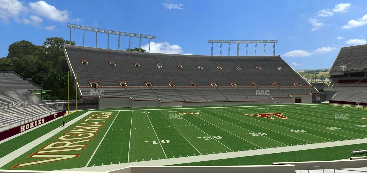 Lane Stadium - Section 114 Seat View