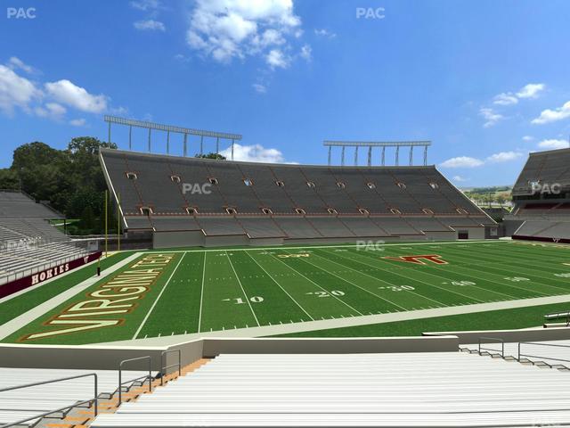 Lane Stadium - Section 114 Seat View