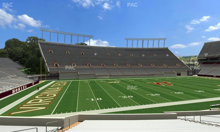 Lane Stadium - Section 114 Seat View