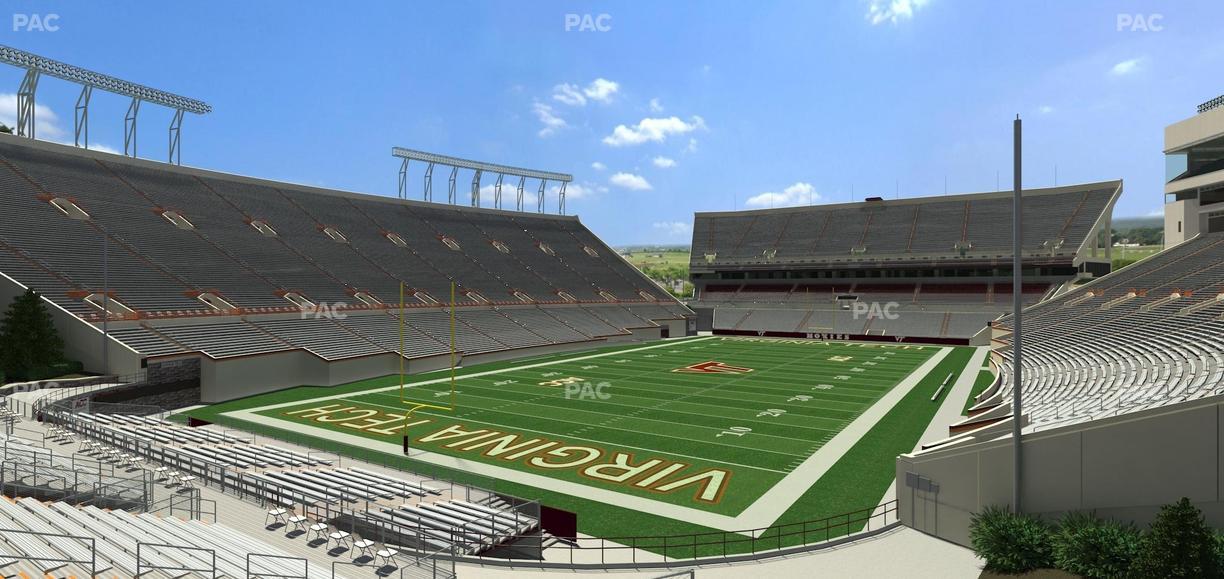 Lane Stadium - Section 117 Seat View