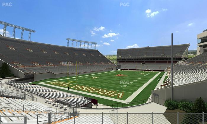 Lane Stadium - Section 117 Seat View
