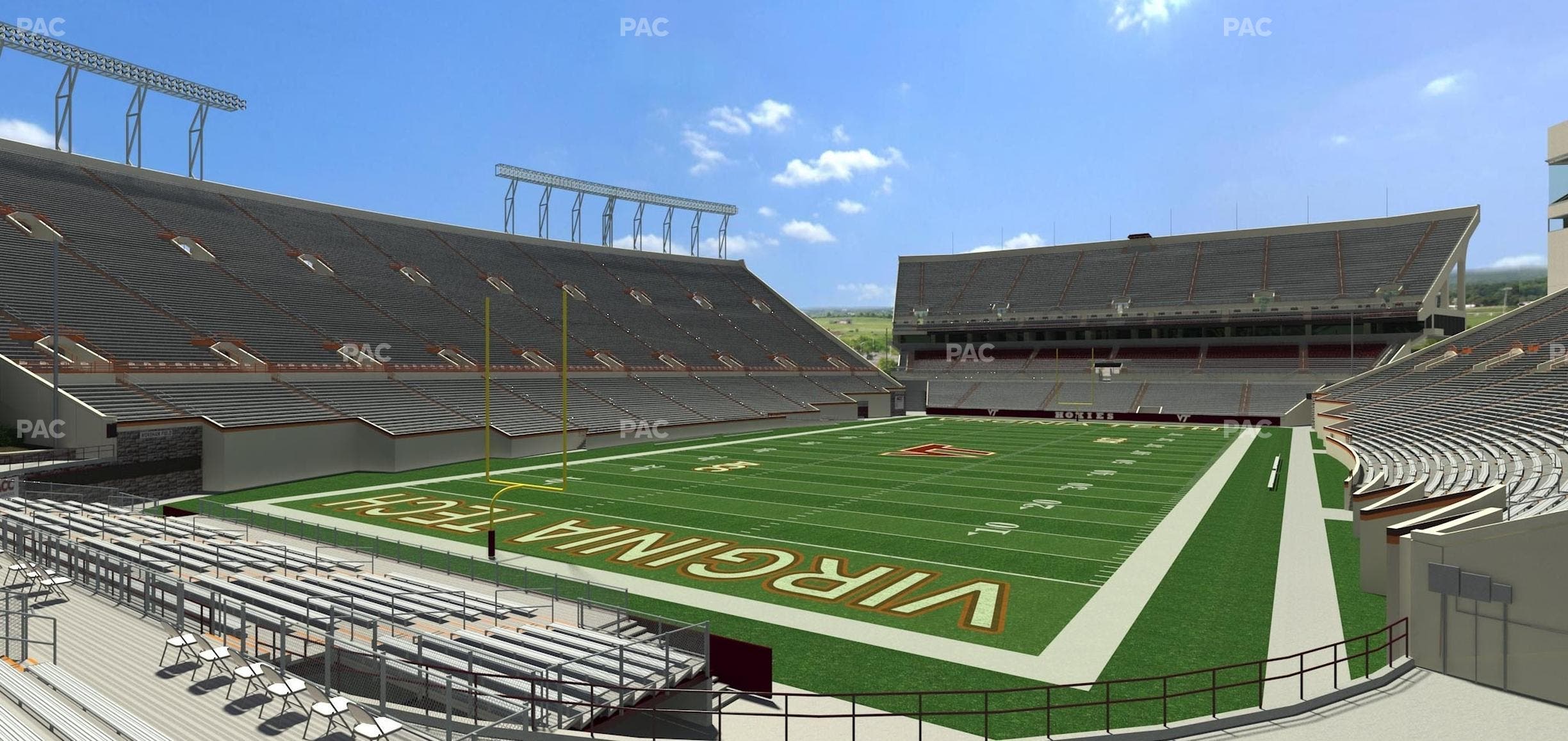 Lane Stadium - Section 117 Seat View