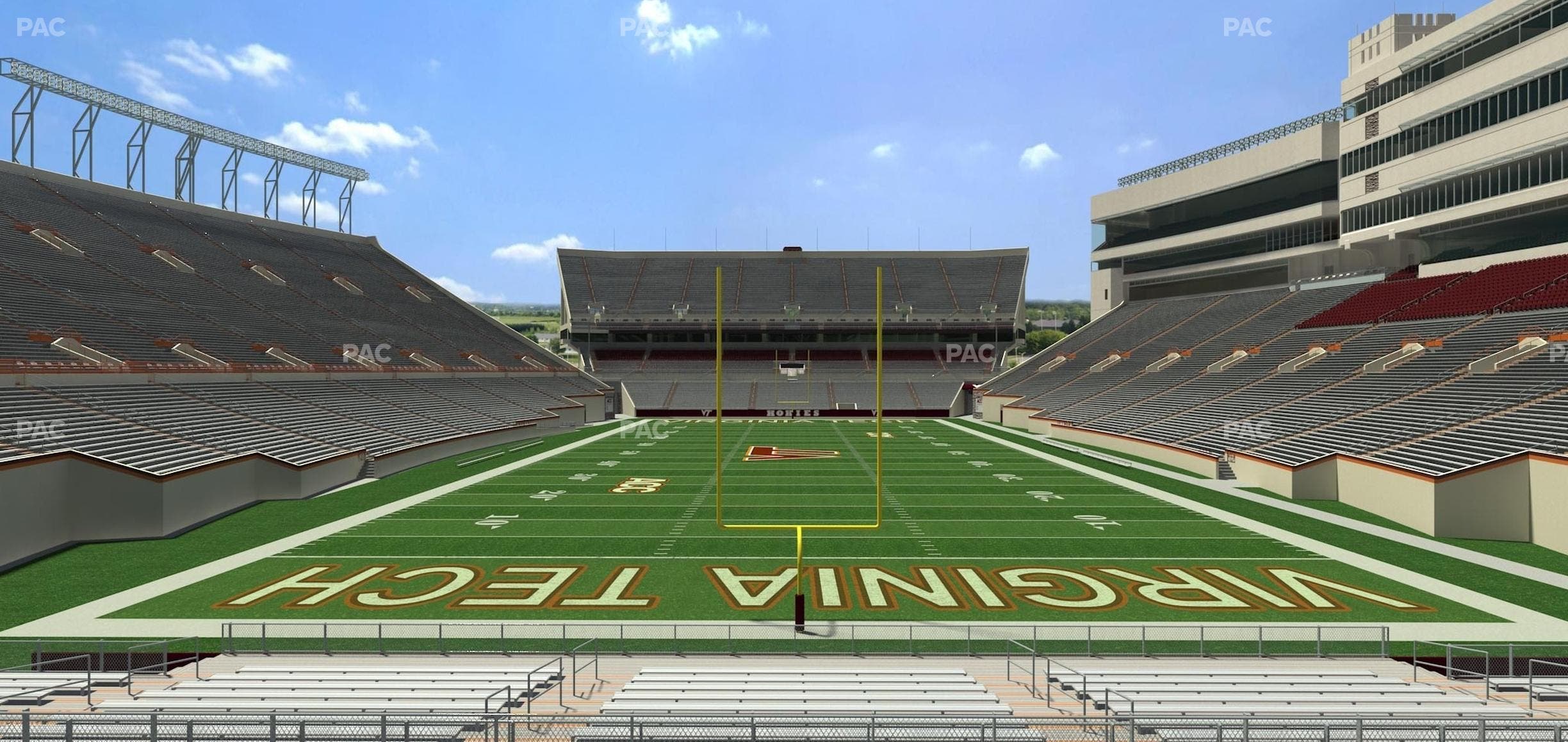 Lane Stadium - Section 121 Seat View