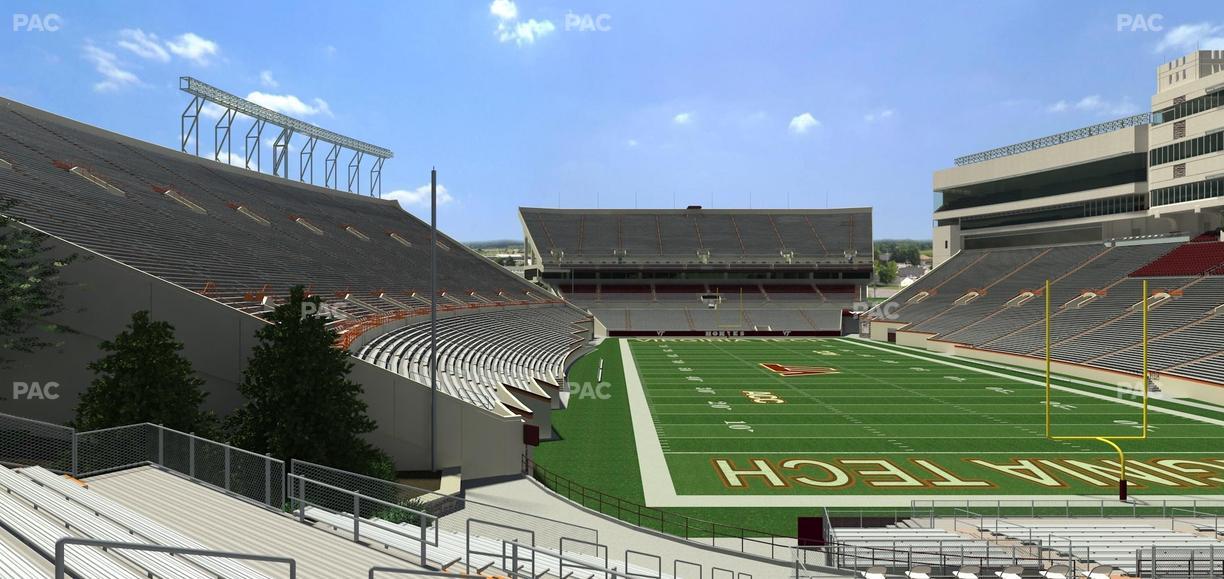 Lane Stadium - Section 124 Seat View
