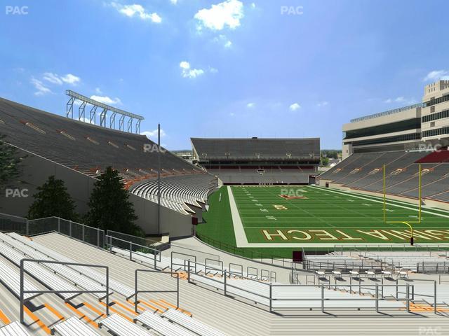 Lane Stadium - Section 124 Seat View