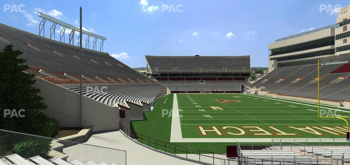 Lane Stadium - Section 124 Seat View