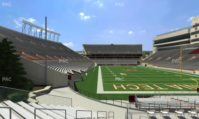 Lane Stadium - Section 124 Seat View