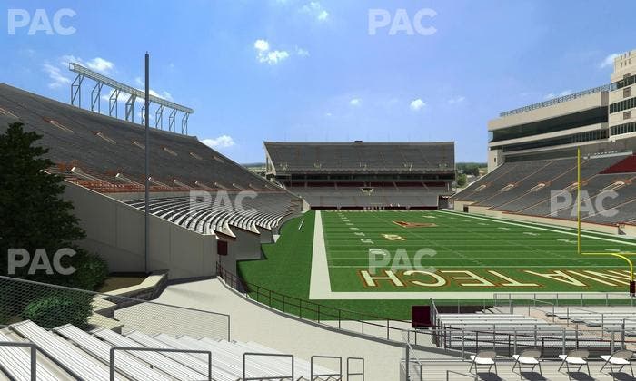 Lane Stadium - Section 124 Seat View