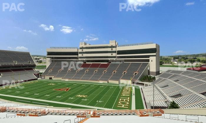 Lane Stadium - Section 127 Seat View