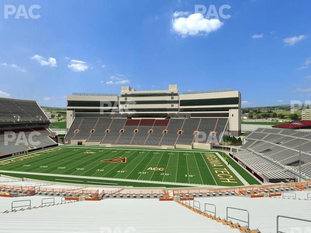 Lane Stadium - Section 128 Seat View Lane Stadium - Section 128 Seat View