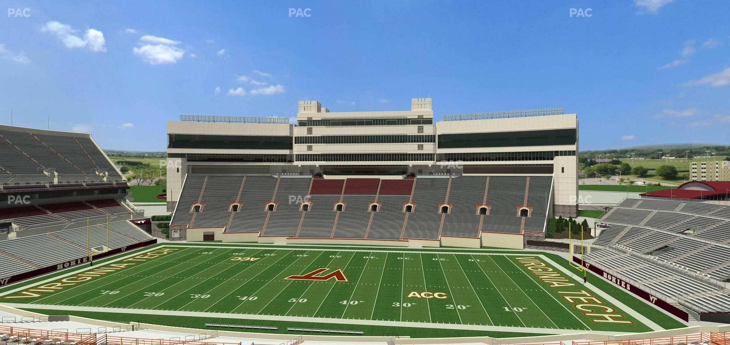 Lane Stadium - Section 129 Seat View